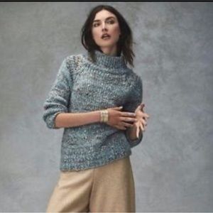 Anthropologie Moth Alpaca Wool Blend Chunky Knit Sweater Size S/P